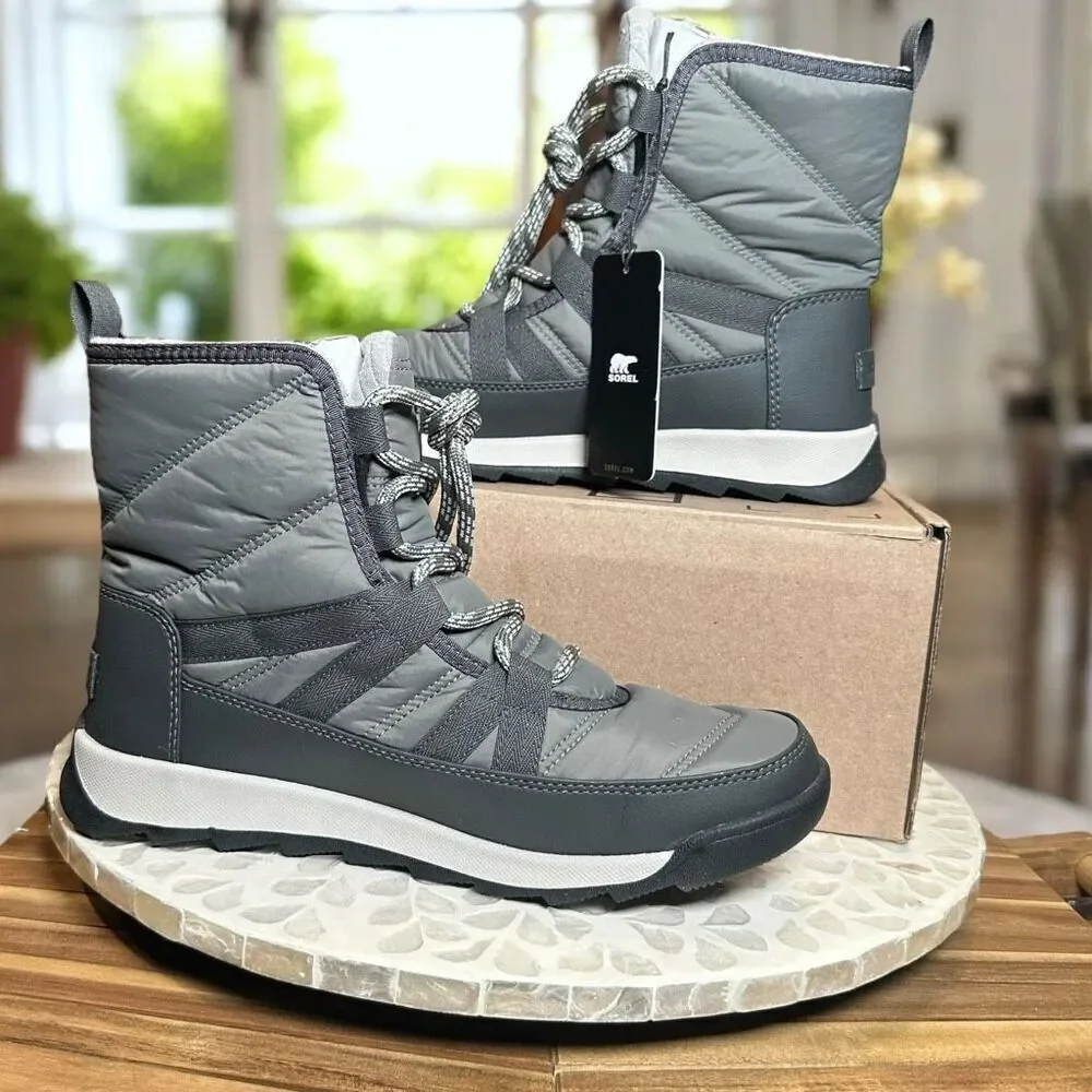 Sorel Whitney II Insulated Short Waterproof Winter Snow Boots Lace Up Women’s 8
